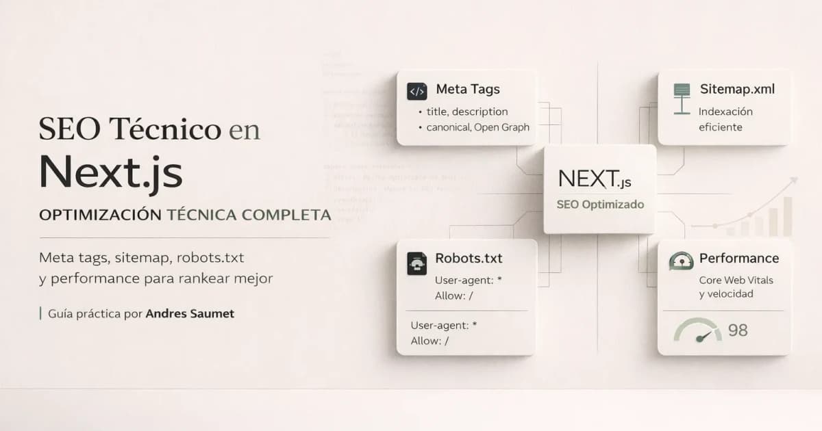 Mejora tu SEO con Next.js: Optimización Técnica Completa